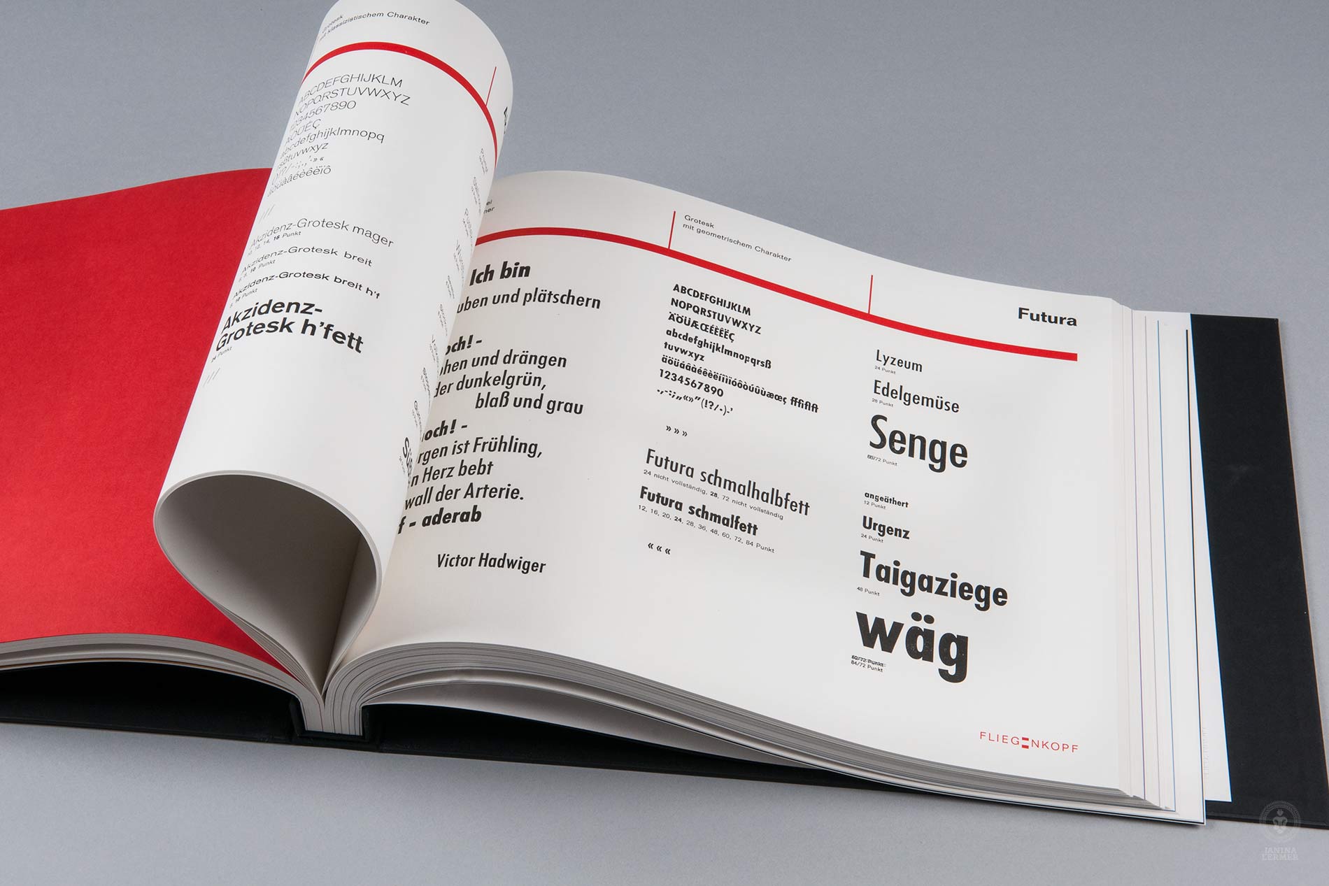 Janina-Lermer-Buchgestaltung-Magazingestaltung-Editorialdesign-Bleisatz-Metalype-Geometrische-Grotesk-Handgedruckt-Handprinted-Werkstatt-Fliegenkopf