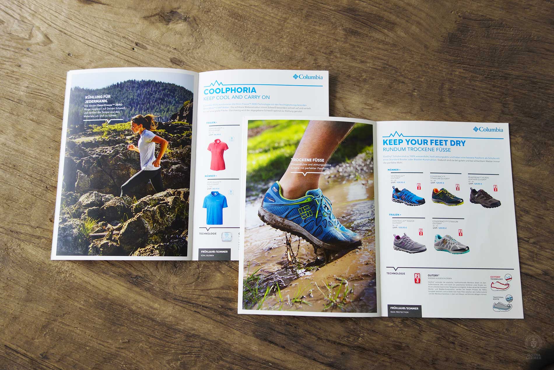 Janina-Lermer-Markenkommunikation-Brand-communication-Columbia-TechBook-Innenseite-Trailrunning