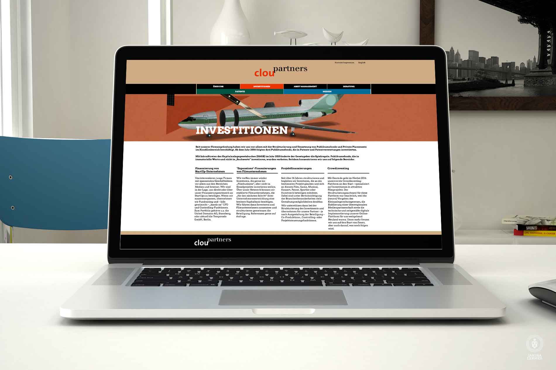 Janina-Lermer-Webseitenkonzept-Webseitengestaltung-Webdesign-ClouPartners-Investitionen-Investment